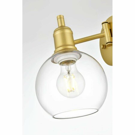 CLING 110 V E26 1 Light Vanity Wall Lamp, Brass CL2952380